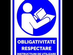 Indicator obligativitate respectare instructiuni de utilizare